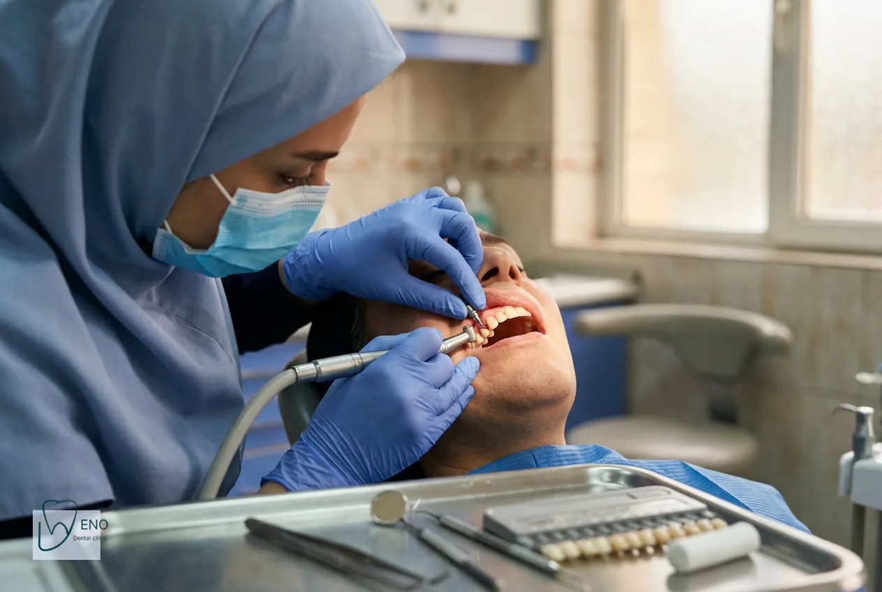 تصویر شماتیک اجزای ایمپلنت و کاشت فوری
