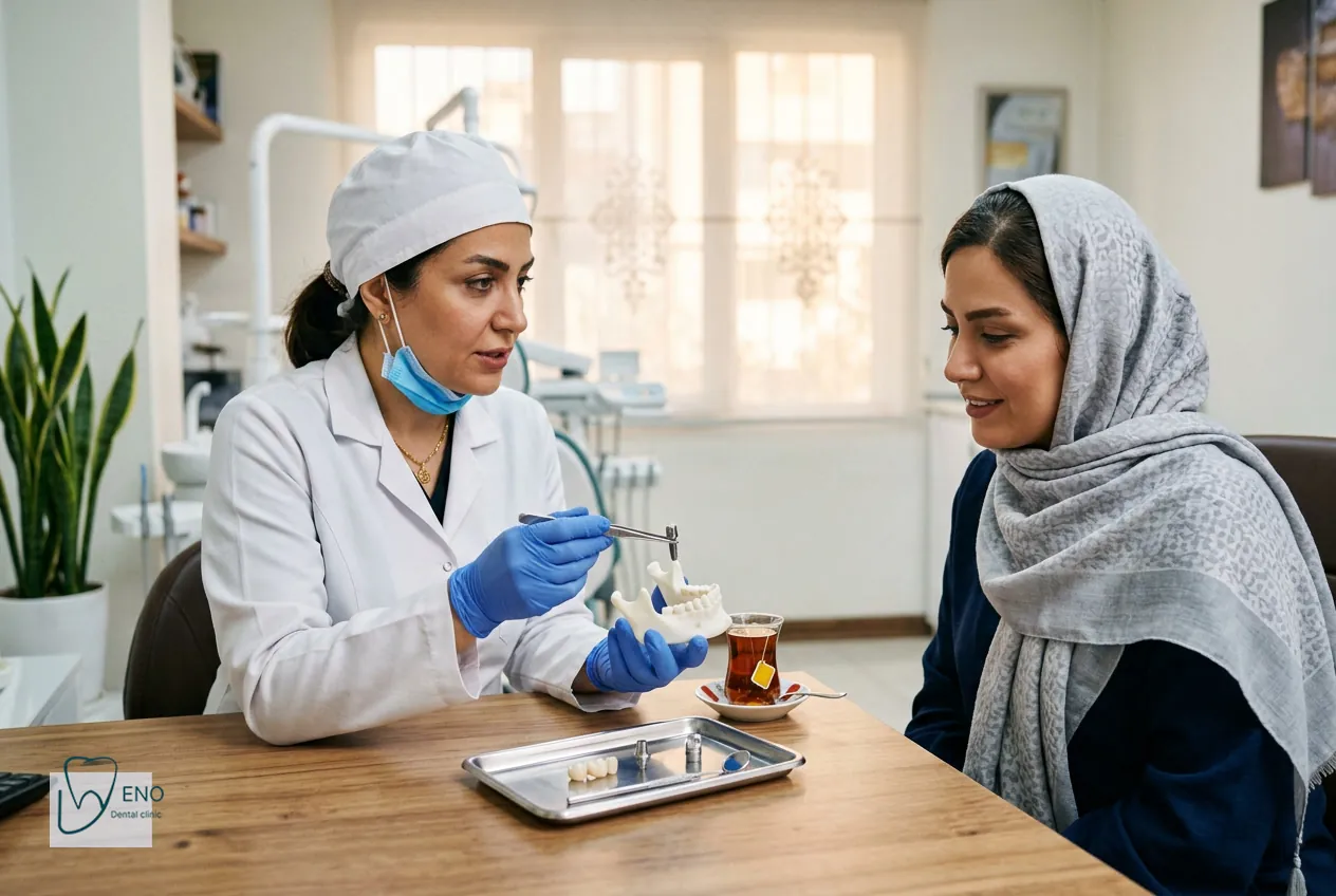 اینفوگرافیک هزینه تقریبی ایمپلنت سوئیسی در سال ۱۴۰۵